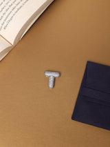 Silver Initial T Slider Pendant - TOSSIDO