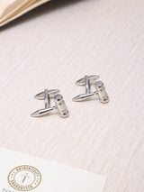 Silver Judge's Gavel Cufflinks - TOSSIDO