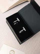 Silver Judge's Gavel Cufflinks - TOSSIDO