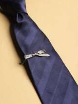 Silver Knife & Fork Tie bar - TOSSIDO