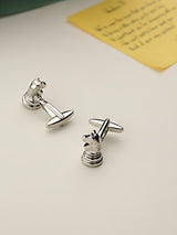 Silver Knight Cufflinks - TOSSIDO