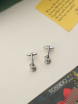 Silver Knight Cufflinks - TOSSIDO