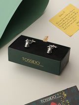 Silver Knight Cufflinks - TOSSIDO