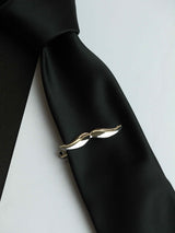 Silver Moustache Tie bar - TOSSIDO