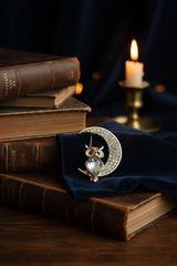 Silver Owl Brooch - TOSSIDO