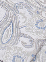 Silver Paisley Woven Ascot & Pocket Square - TOSSIDO