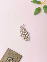 Silver Pearl Peacock Brooch - TOSSIDO