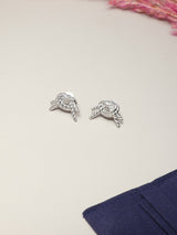Silver Rope Knot Stud Earrings - TOSSIDO