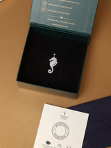 Silver Seahorse Pendant