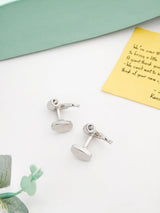 Silver Smoking Pipe Cufflinks - TOSSIDO