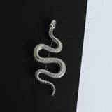 Silver Snake Brooch - TOSSIDO