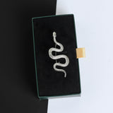 Silver Snake Brooch - TOSSIDO