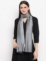 Silver Solid Stole - TOSSIDO