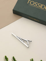 Silver Solid Tie bar - TOSSIDO