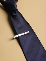 Silver Solid Tie bar - TOSSIDO
