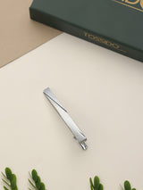 Silver Solid Tie bar - TOSSIDO
