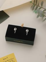 Silver Sphere Cufflinks - TOSSIDO