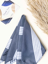 Silver Stripes Necktie Gift - set - TOSSIDO