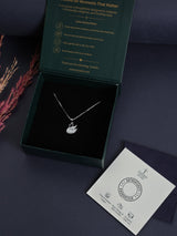 Silver Swan Pendant Necklace