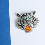 Silver Tiger Brooch - TOSSIDO
