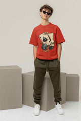 Skull & Ace Oversized Tee - TOSSIDO