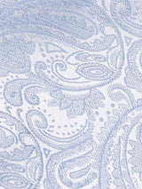 Sky blue Paisley Woven Ascot & Pocket Square - TOSSIDO