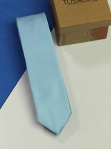 Sky Blue Skinny Necktie - TOSSIDO
