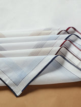 Smooth White Cotton Handkerchief Set - TOSSIDO