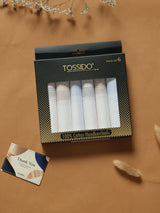 Smooth White Cotton Handkerchief Set - TOSSIDO