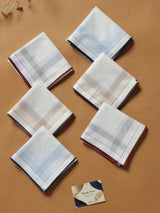 Smooth White Cotton Handkerchief Set - TOSSIDO