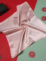 Soft Pink Solid Silk Pocket Square - TOSSIDO