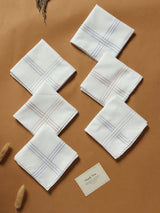Soft Touch White Cotton Handkerchief Set - TOSSIDO