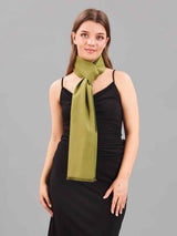 Solid Henna Green Muffler - TOSSIDO