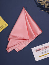Solid Peach Pocket Square - TOSSIDO