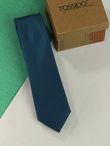 Solid Turquoise Blue Tie - TOSSIDO