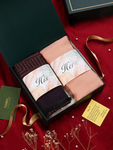 Sophisticated Duo: His Muffler & Her Chic Stole Ensemble - TOSSIDO