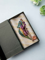 Spectrum Chameleon Art Brooch