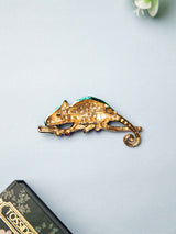 Spectrum Chameleon Art Brooch