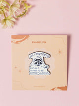 Stubborn Typography Enamel Pin - TOSSIDO