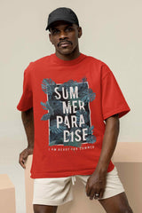 Summer Paradise Oversized Tee - TOSSIDO