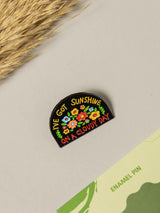 Sunny Typography Enamel Pin