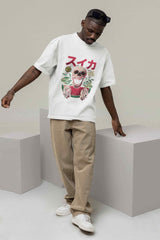 Sweet Death: Skull Devouring Watermelon Oversized Tee - TOSSIDO