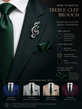 Symphony Green Crystal Brooch - TOSSIDO