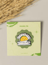 Tacos Typography Enamel Pin - TOSSIDO