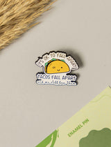 Tacos Typography Enamel Pin - TOSSIDO