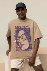 Take It Easy Oversized Tee - TOSSIDO