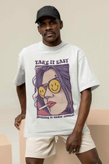 Take It Easy Oversized Tee - TOSSIDO