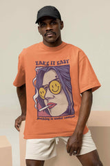 Take It Easy Oversized Tee - TOSSIDO