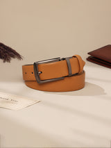 Tan & Black Reversible Leather Belt