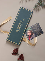 Teal Hand - Painted Woven Necktie – Moonlit Blossoms - TOSSIDO